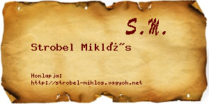 Strobel Miklós névjegykártya